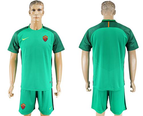 Roma Blank Green Goalkeeper Soccer Club Jersey - Click Image to Close